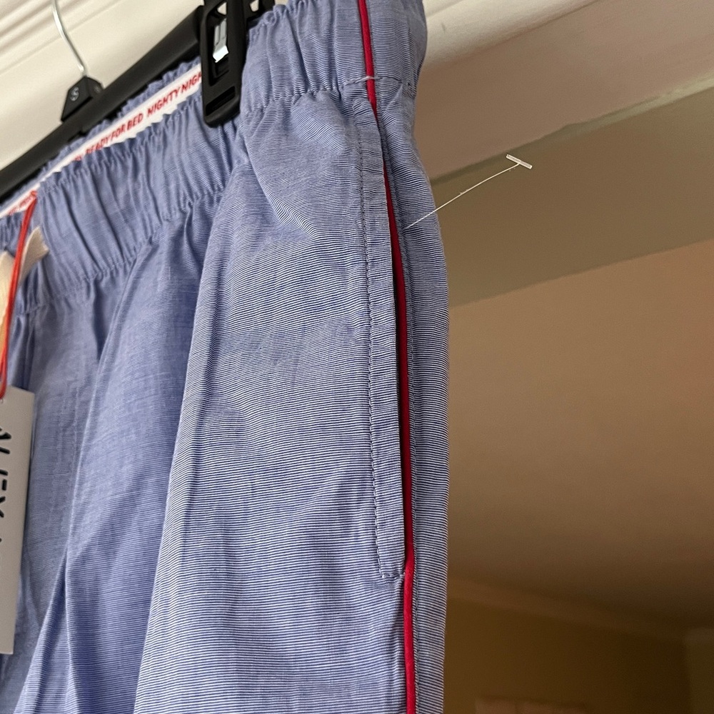 NWT Men's Blue pajama pants by Alex Mill P’Jimmies, size M, 100% cotton - Picture 2 of 7
